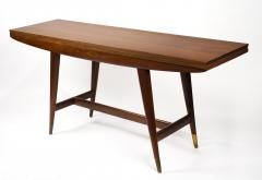 Gio Ponti Gio Ponti Convertible Console Dining Table for M Singer Sons in Walnut 1950 - 2075217