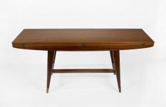 Gio Ponti Gio Ponti Convertible Console Dining Table for M Singer Sons in Walnut 1950 - 2075219