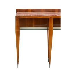 Gio Ponti Gio Ponti Grand Console Table in Cherry with Marble Top ca 1958 - 2457729