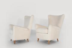 Gio Ponti Gio Ponti Lounge Chairs in Shearling for the Hotel Bristol circa 1950s - 2065729