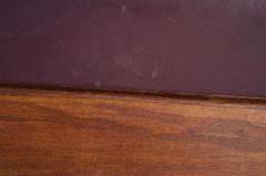 Gio Ponti Gio Ponti Oak and Leather Stool with Brass Sabots - 1064810
