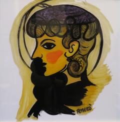 Gio Ponti Gio Ponti Painting Donna Con Cappellino  - 367233