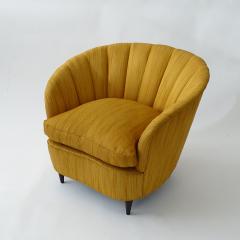 Gio Ponti Gio Ponti Pair of 1930s Armchairs with their Original Yellow Upholstery - 3860997