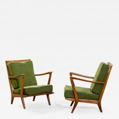 Gio Ponti Gio Ponti Pair of Armchairs Mod 516 for Cassina Structure in Wood - 2213675