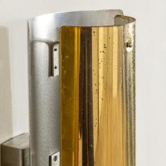 Gio Ponti Gio Ponti Pair of Mid Century Modern Brass Wall Sconces Italy 1950s - 4715393