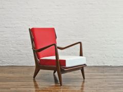 Gio Ponti Gio Ponti Pair of Model no 516 Lounge Chairs c 1950 - 4163882