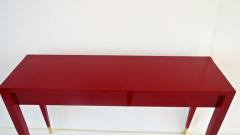 Gio Ponti Gio Ponti Pair of Red Laquared Console from Hotel PdP Roma 1964 - 1713422