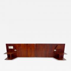 Gio Ponti Gio Ponti Pair of Walnut Headboards from Hotel Royal Naples 1955 - 2544685