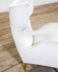 Gio Ponti Gio Ponti Pair of Wingback Armchairs Italian Mid Century Design 1950s - 4706056