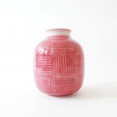 Gio Ponti Gio Ponti Red Stripes Ceramic Vase for Richard Ginori Italy 1930s - 1952004