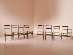Gio Ponti Gio Ponti Set of eight Superleggera Chairs for Cassina Italy 1957 - 4346827