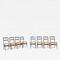 Gio Ponti Gio Ponti Set of eight Superleggera Chairs for Cassina Italy 1957 - 4351605
