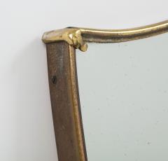 Gio Ponti Gio Ponti Shaped Brass Mirror with Original Glass - 1013743