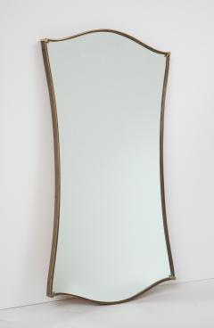 Gio Ponti Gio Ponti Shaped Brass Mirror with Original Glass - 1013746