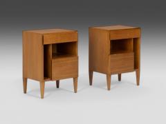 Gio Ponti Gio Ponti Singer Sons Mid Century Modern Rare Sculptural Nightstands 1950s - 4096023