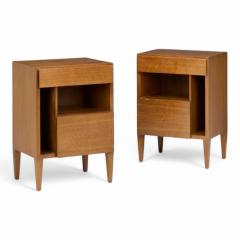 Gio Ponti Gio Ponti Singer Sons Mid Century Modern Rare Sculptural Nightstands 1950s - 4096025