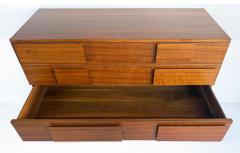 Gio Ponti Gio Ponti Singer Sons Walnut Rosewood Chest of Drawers Restored - 4451970