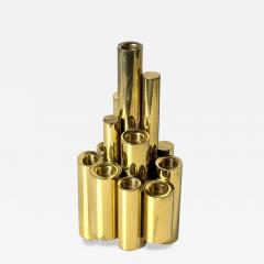 Gio Ponti Gio Ponti Style Brass Candlestick - 4776351