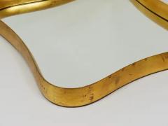 Gio Ponti Gio Ponti Style Gilt Wood Mirror by Max Welz Vienna Austria 1940s - 4066769
