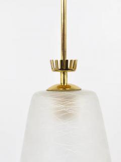Gio Ponti Gio Ponti Style Mid Century Brass Crown Pendant Lamp Lantern Italy 1950s - 4066623