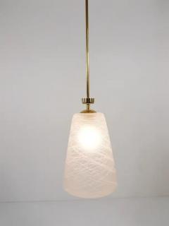 Gio Ponti Gio Ponti Style Mid Century Brass Crown Pendant Lamp Lantern Italy 1950s - 4066692
