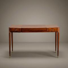 Gio Ponti Gio Ponti Style Rosewood Vanity With Brass Accents Circa 1950 - 4512053