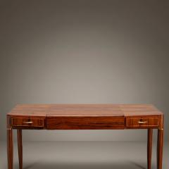 Gio Ponti Gio Ponti Style Rosewood Vanity With Brass Accents Circa 1950 - 4512058