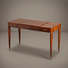Gio Ponti Gio Ponti Style Rosewood Vanity With Brass Accents Circa 1950 - 4512104