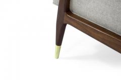Gio Ponti Gio Ponti Style Sculptural Walnut Lounge Chairs - 480736