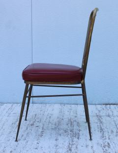 Gio Ponti Gio Ponti Style Solid Brass Arrow Back Italian Vanity Chair - 2046870