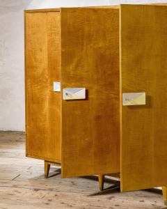 Gio Ponti Gio Ponti Three Door Wardrobe by Dassi Blond Walnut Mid Century - 4699554