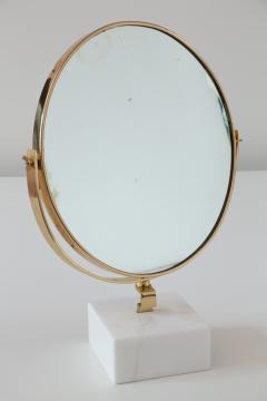 Gio Ponti Gio Ponti Vanity Mirror Fontana Arte on White Carrara Marble Block 1955 - 200105