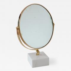 Gio Ponti Gio Ponti Vanity Mirror Fontana Arte on White Carrara Marble Block 1955 - 200963