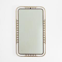 Gio Ponti Gio Ponti Wall Mirror with Brass Frame for Luigi Fontana 1930s - 3152696