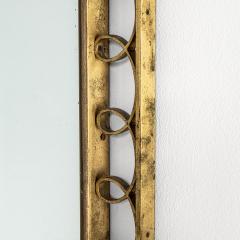 Gio Ponti Gio Ponti Wall Mirror with Brass Frame for Luigi Fontana 1930s - 3152700