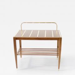 Gio Ponti Gio Ponti Walnut Side Table Luggage Rack for Hotel Royal Naples 1955 - 2840881