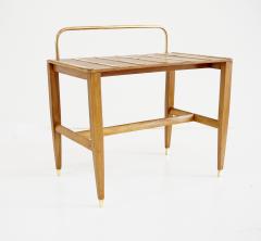 Gio Ponti Gio Ponti Walnut Side Table Luggage Rack for Hotel Royal Naples 1955 - 3188047