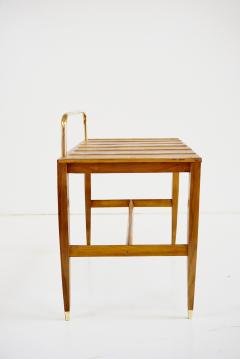 Gio Ponti Gio Ponti Walnut Side Table Luggage Rack for Hotel Royal Naples 1955 - 3188057