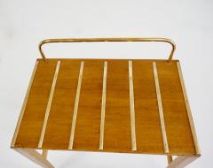 Gio Ponti Gio Ponti Walnut Side Table Luggage Rack for Hotel Royal Naples 1955 - 3188059