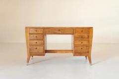 Gio Ponti Gio Ponti Writing Desk in Walnut and Brass for the BNL Offices Italy 1940s - 3468928