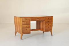 Gio Ponti Gio Ponti Writing Desk in Walnut and Brass for the BNL Offices Italy 1940s - 3468929