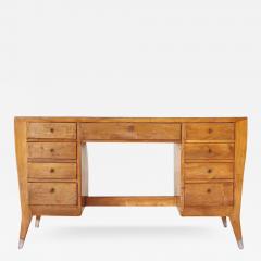 Gio Ponti Gio Ponti Writing Desk in Walnut and Brass for the BNL Offices Italy 1940s - 3482369