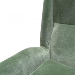 Gio Ponti Gio Ponti armchairs in green velvet 1950s - 4106484