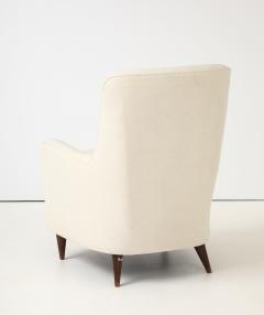 Gio Ponti Gio Ponti attrib Lounge Chair in Muslin to Upholster Italy 1950s - 4662839