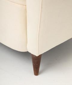 Gio Ponti Gio Ponti attrib Lounge Chair in Muslin to Upholster Italy 1950s - 4662842