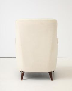 Gio Ponti Gio Ponti attrib Lounge Chair in Muslin to Upholster Italy 1950s - 4662843