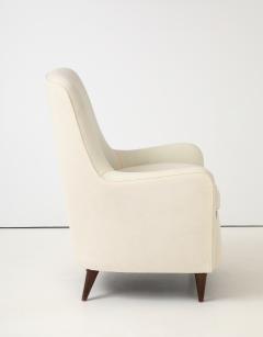 Gio Ponti Gio Ponti attrib Lounge Chair in Muslin to Upholster Italy 1950s - 4662844