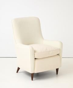 Gio Ponti Gio Ponti attrib Lounge Chair in Muslin to Upholster Italy 1950s - 4662846