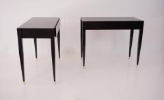 Gio Ponti Gio Ponti black lacquered console vanity table from Hotel Royal 1955 - 4231575