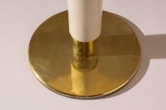 Gio Ponti Gio Ponti brass wood and linoleum side table for the Oceania ship Italy 1952 - 4205761